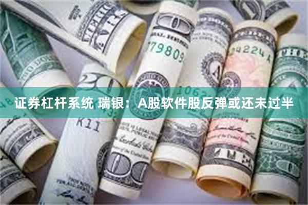 证券杠杆系统 瑞银：A股软件股反弹或还未过半