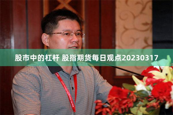 股市中的杠杆 股指期货每日观点20230317